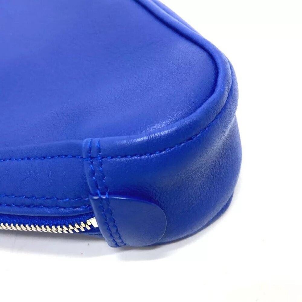 BALENCIAGA 476976 Triangle Clutch bag pouch accessory case blue/SilverHardware - Picture 6 of 14